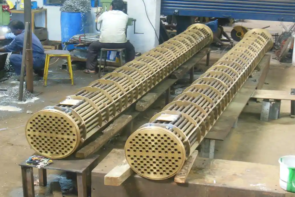 brass tube bundle heat exchanger